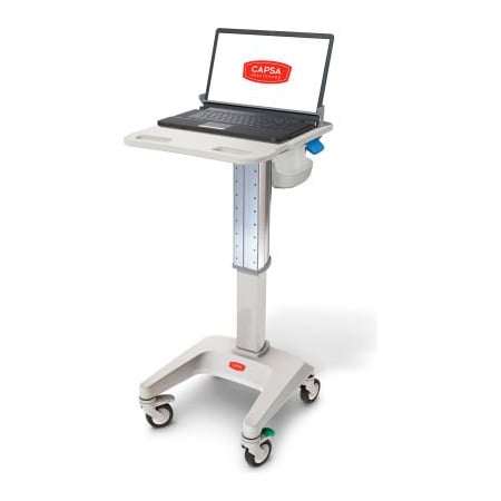 Capsa Solutions Capsa Healthcare LX5 Non-Powered Laptop Cart, No Drawers, 35 lbs. Weight Capacity LX5-NG-D00-N-35